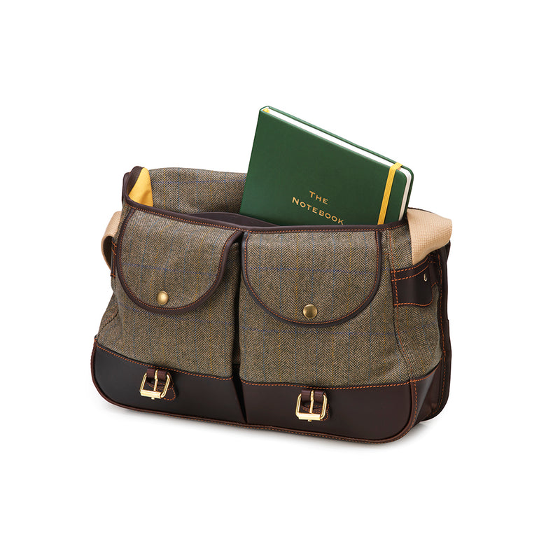 Laksen Men's Laird Tweed Belgravia Saddle Bag