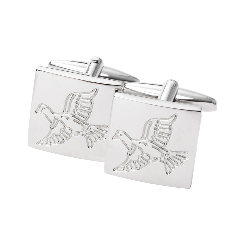 Laksen Engraved Grouse Cufflinks