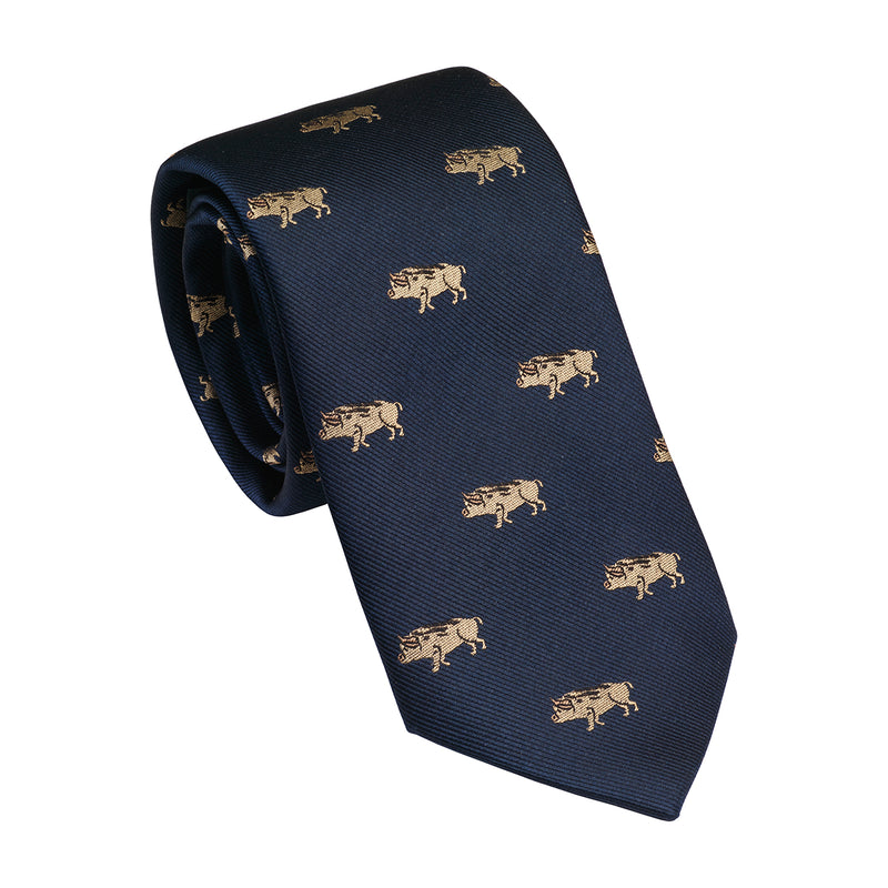 Laksen Wild Boar Motif Ties