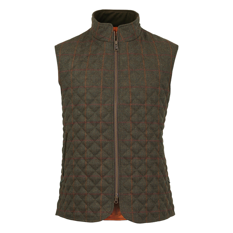 Laksen Men's Hastings Tweed Quilted Vest