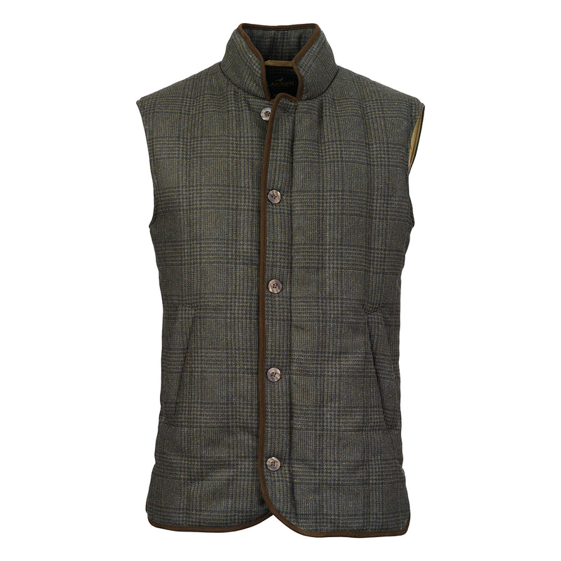 Laksen Men's Willow Tweed Vertical Quilted Vest