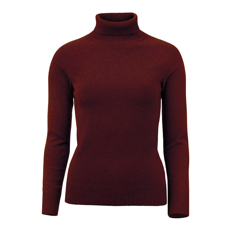 Laksen Lady's Knitwear Lambswool Westminster Rollneck Knit Sweater