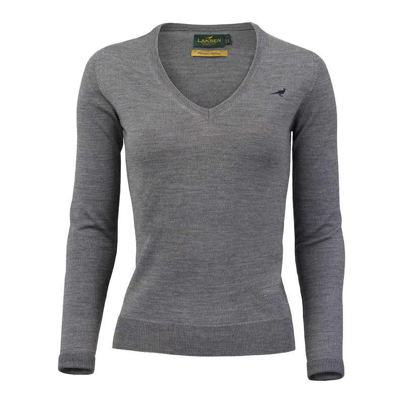 Laksen Ladies Camilla V-neck Merino Sweater