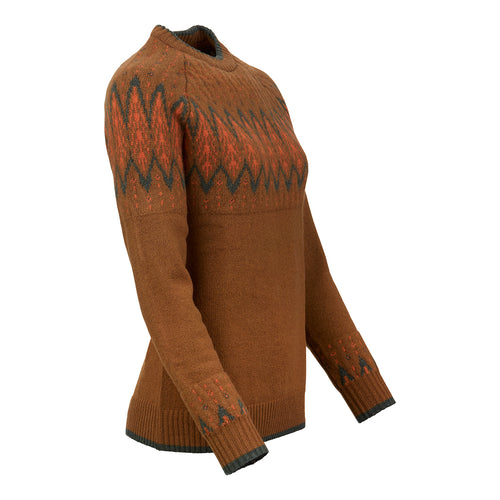 Laksen Lady's Trondheim Jacquard Sweater - 100% Lambswool