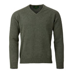 Laksen Men's Trent V-Neck Sweater - 100% Lambswool
