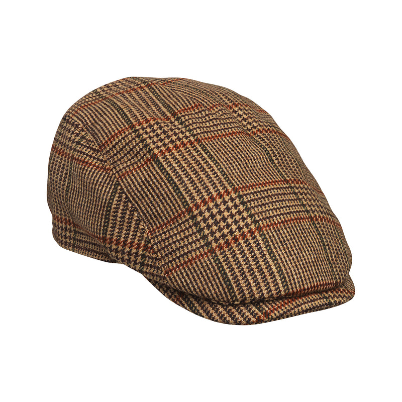 Laksen Men's Cavendish Tweed Drivers Flat Cap