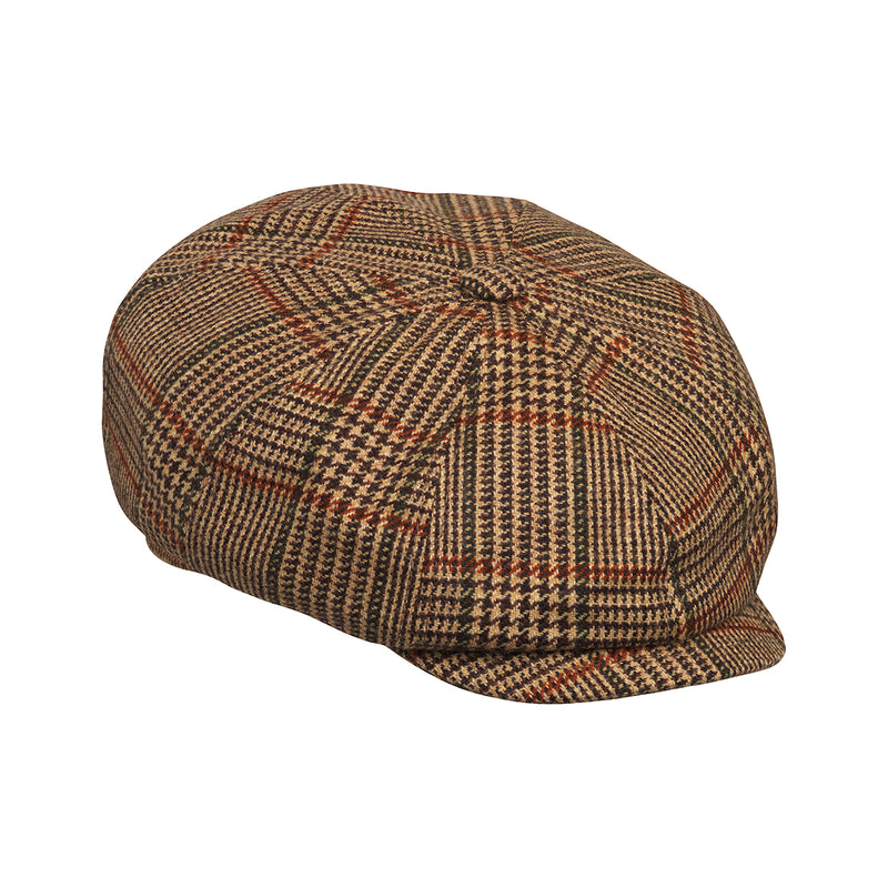 Laksen Men's Cavendish Tweed Bakerboy Cap