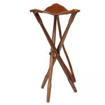 Laksen Teak and Leather Tripod Seat