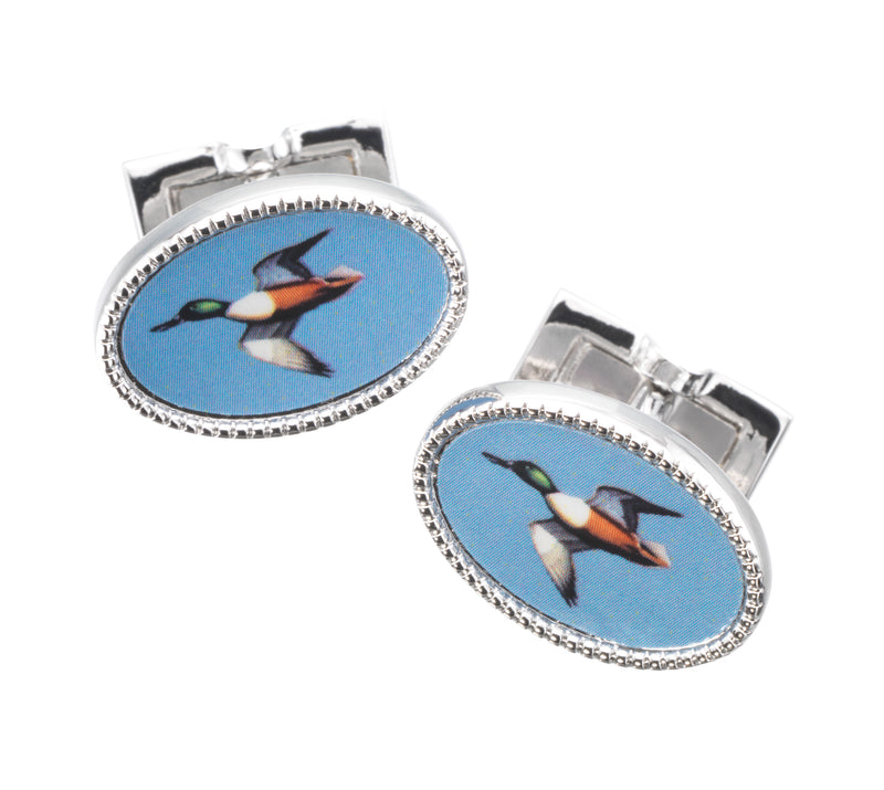 Laksen Enamel Duck Cufflinks